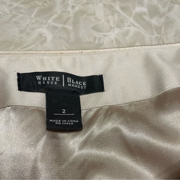 WHBM Sequined Silver & Gold Mini Skirt Size 2 - EUC - Picture 8 of 8